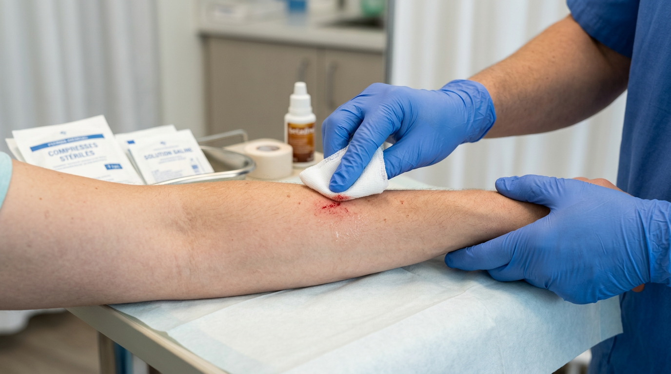 Comment désinfecter une plaie : le protocole de soin en 2026