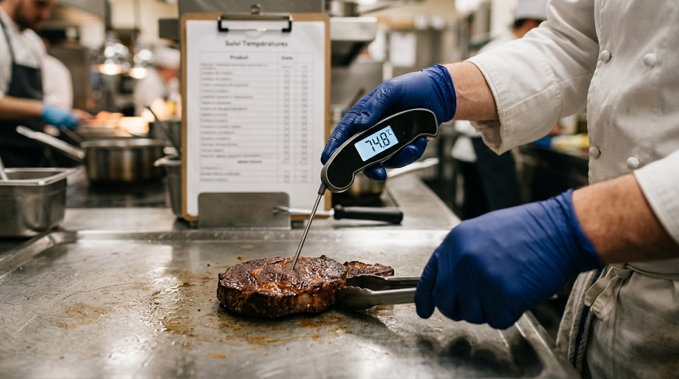 Contrôle de la température à cœur, un point critique de la méthode HACCP