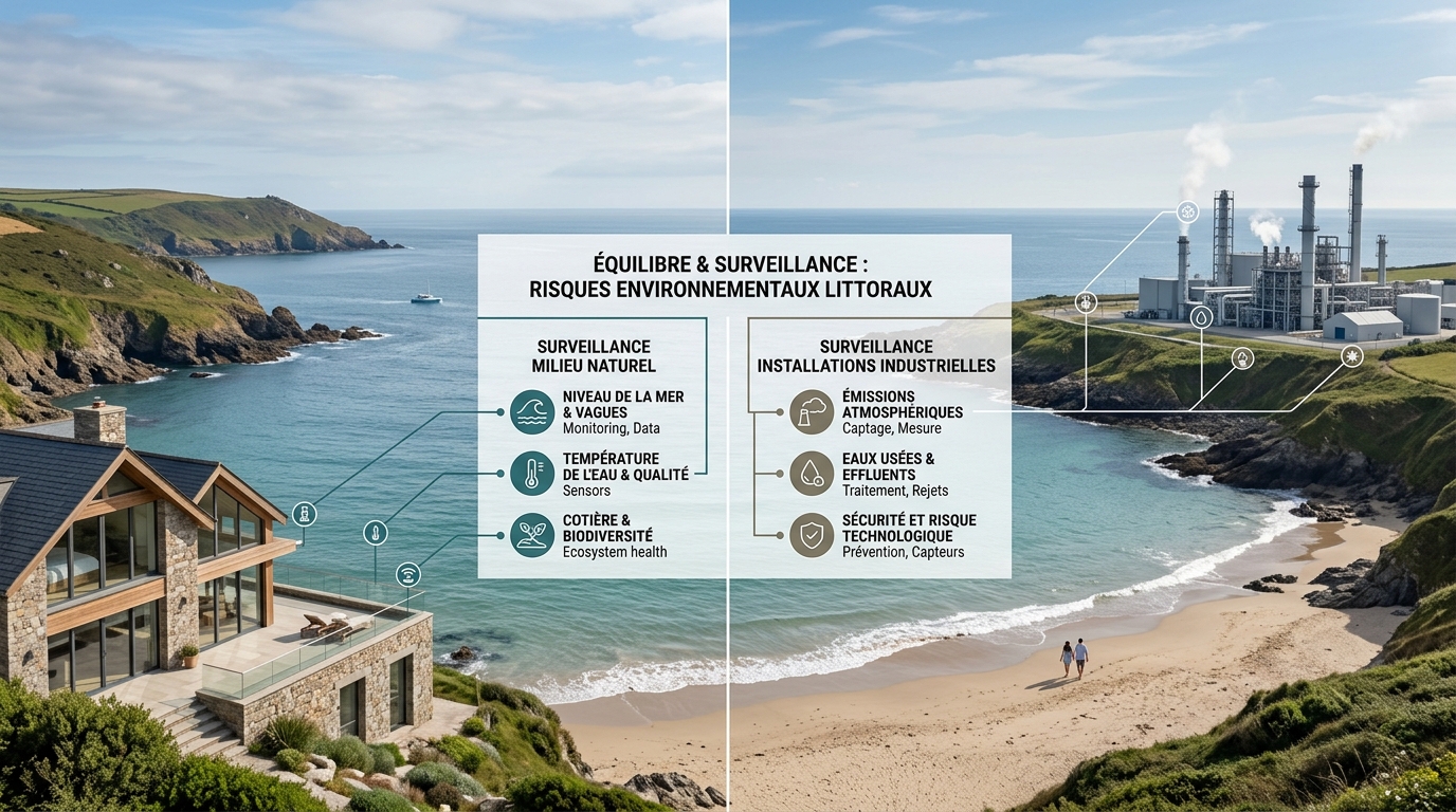 Illustration des risques naturels côtiers et technologiques