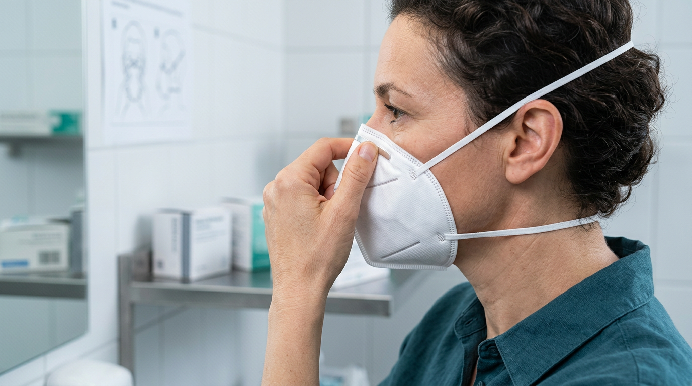 Bonnes pratiques pour ajuster un masque FFP2 sur le visage