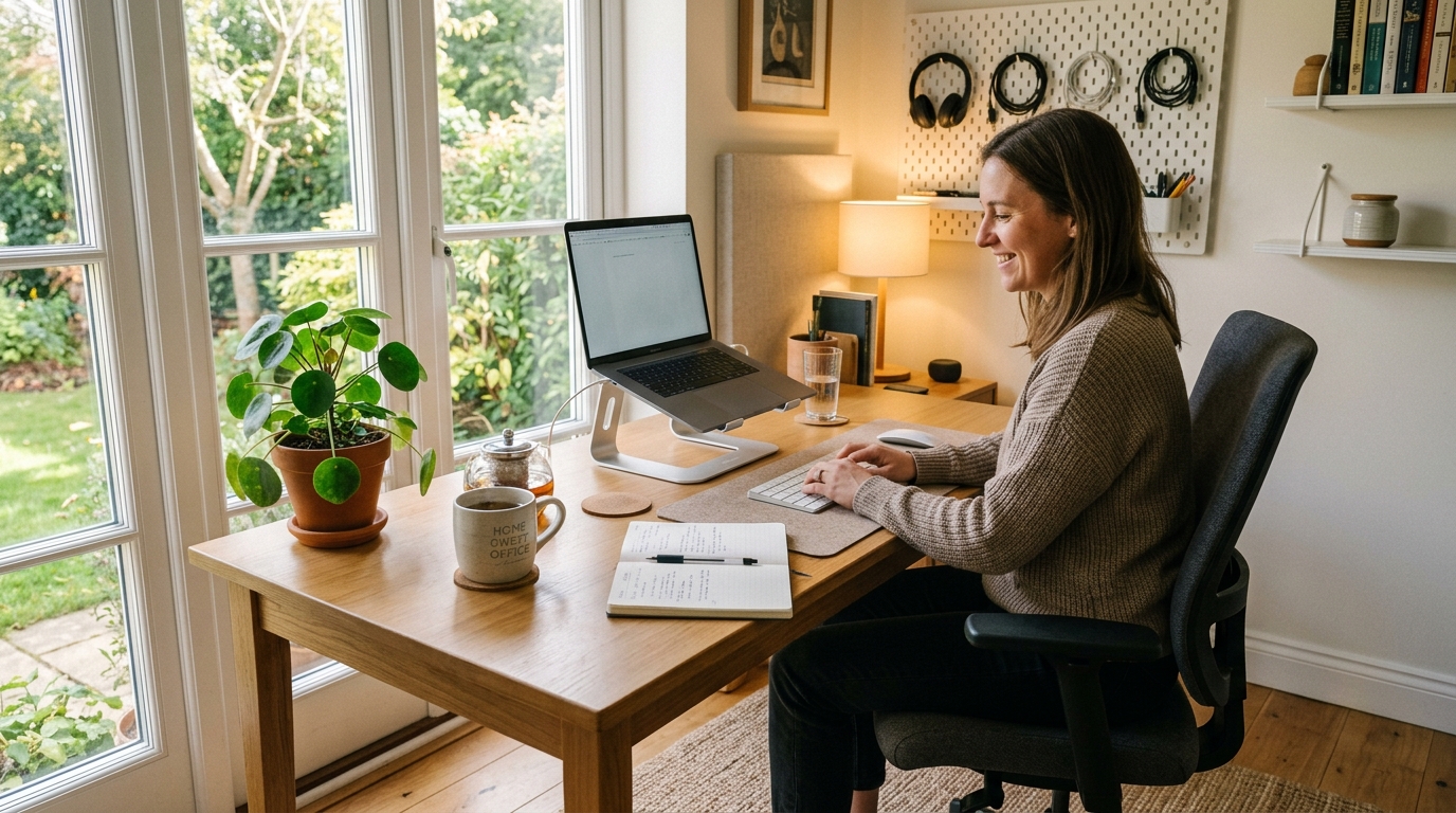 Espace de télétravail ergonomique et sain à domicile