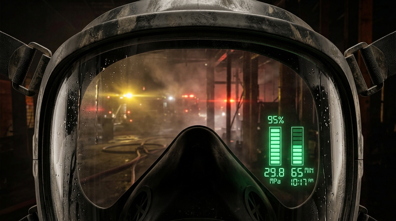 Affichage tête haute HUD intégré dans la visière d'un ARI