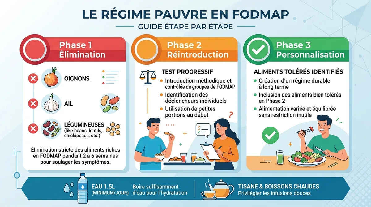 Protocole FODMAP 3 phases alimentation anti ballonnement