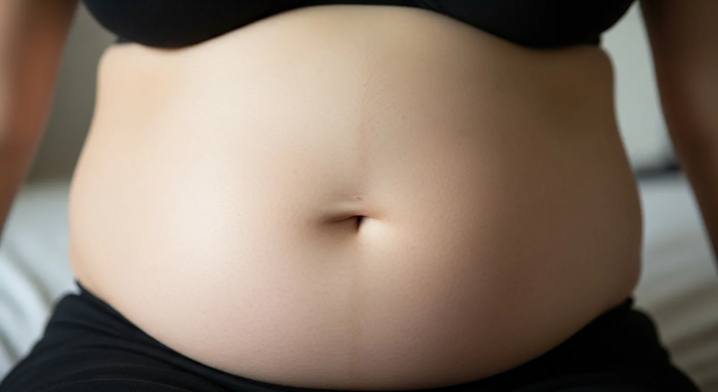 Ventre gonflé sous la poitrine femme : causes, solutions et quand consulter