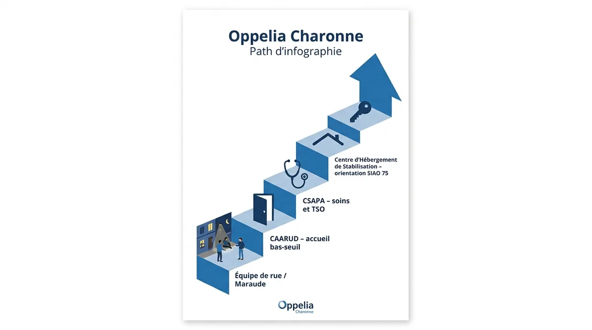 Parcours de soin Oppelia Charonne de la maraude au logement thérapeutique