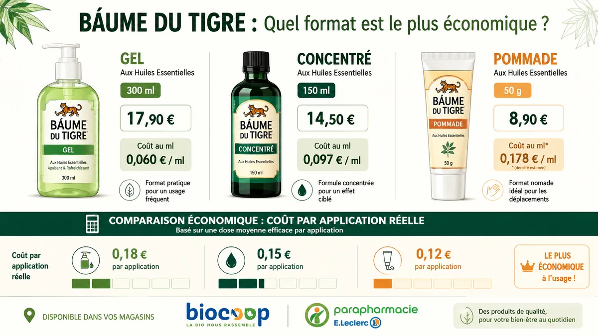 Comparatif prix formats Phytargile gel concentré pommade 2026