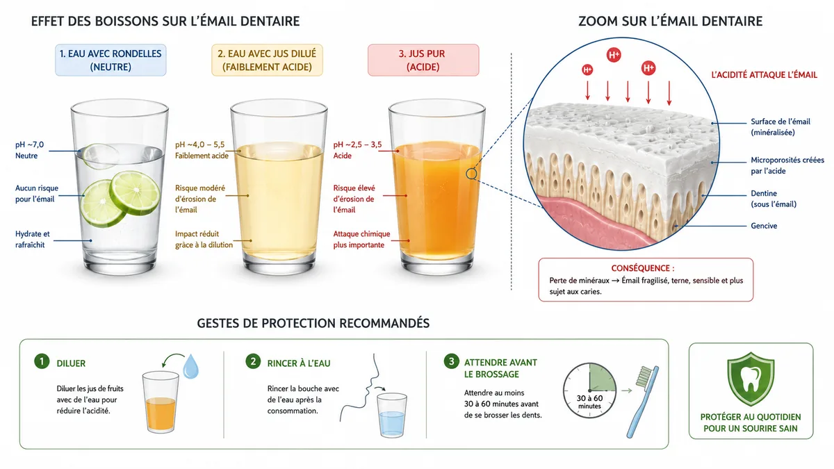 Comparaison visuelle des formes de consommation du citron