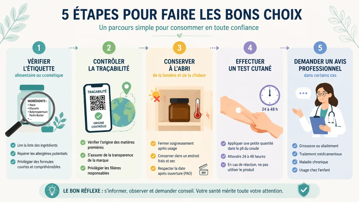 Cinq étapes pour utiliser l'huile de nigelle prudemment